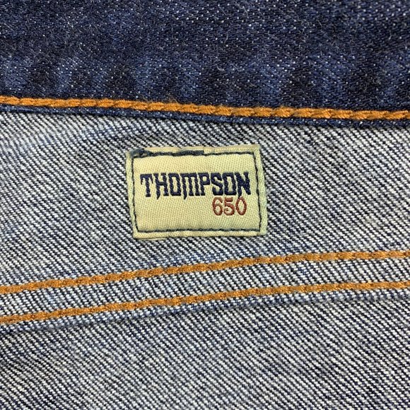 Ralph Lauren 27" Jeans Thompson 650 Blue Label Slim Leg Dark 32" - Picture 7 of 7